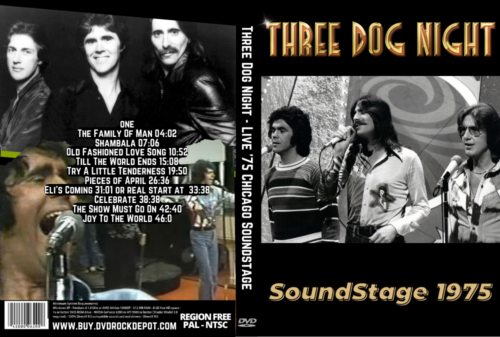 Three Dog Night Live '75 Chicago Soundstage  DVD