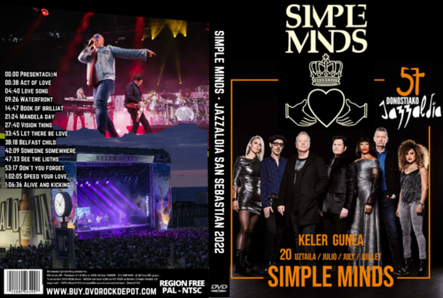 SIMPLE MINDS - JAZZALDIA SAN SEBASTIAN 2022 DVD