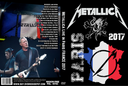 Metallica Live in Paris FRANCE 2017 DVD