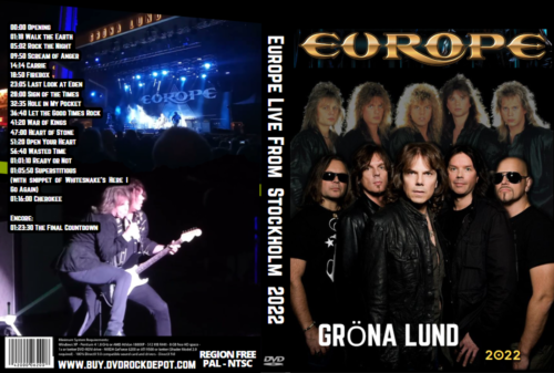 EUROPE Live From Stockholm 2022 DVD