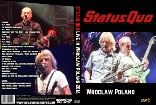 Status Quo Live in Wroclaw Poland 2016 DVD