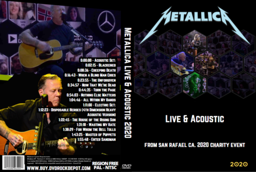 Metallica Live & Acoustic 2020 DVD