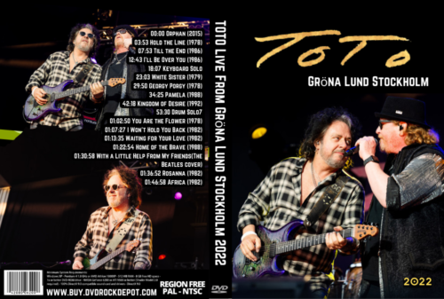 TOTO Live From Gröna Lund Stockholm 2022 DVD