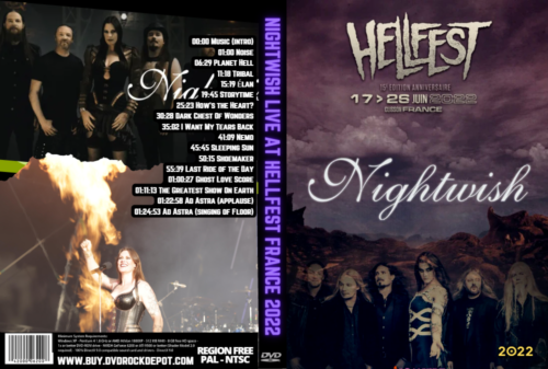 NIGHTWISH LIVE AT HELLFEST FRANCE 2022 DVD