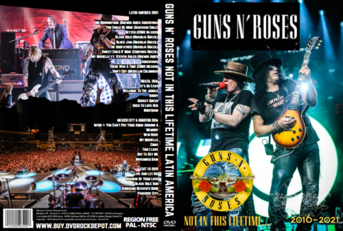 GUNS N' ROSES Not In This Lifetime Latin America (2 DVD Set)
