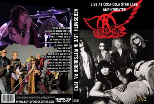 AEROSMITH  Live at Coca-Cola Star Lake Amphitheater 1993 DVD