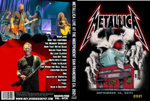 METALLICA Live At The Independent San Francisco CA. DVD