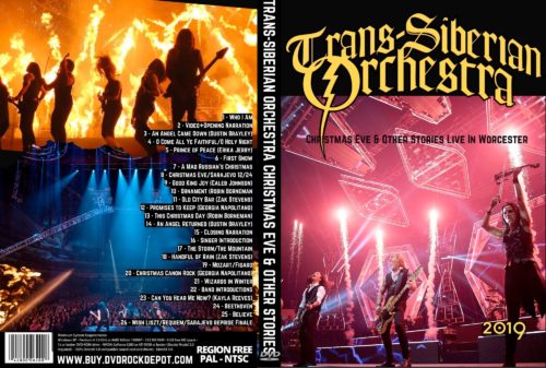  TRANS-SIBERIAN ORCHESTRA Christmas Eve & Other Stories Live In Worcester 2019 DVD