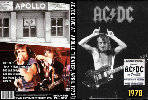 AC/DC LIVE At Apollo Theater April 1978 DVD | DVD Rock Depot