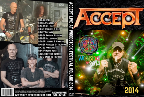 ACCEPT Live At Woodstock Festival Poland 2014 DVD