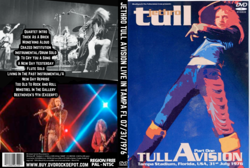 Jethro Tull Avision Live In Tampa FL 07/31/1976 DVD