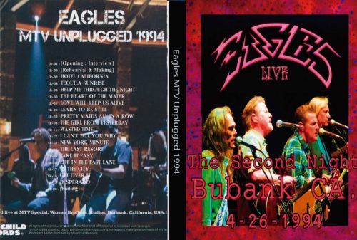The Eagles MTV Unplugged, Burbank CA. 1994 DVD