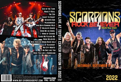 SCORPIONS LIVE at Toyota Center HOUSTON TX 2022 DVD