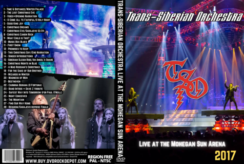 Trans-Siberian Orchestra Live at the Mohegan Sun Arena, Uncasville, CT 2017 DVD