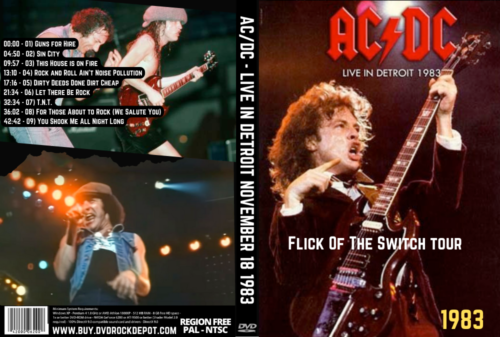 AC/DC - Live in Detroit November 18 1983 DVD