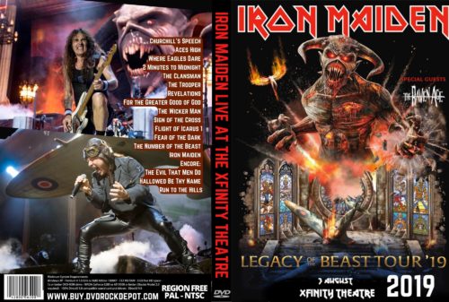 Iron Maiden Live At The Xfinity Theatre Hartford CT. 2019 DVD