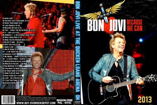 BON JOVI Live At The Quicken Loans Arena Cleveland OH 2013 (2 DVDs)