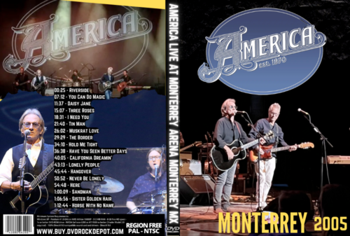 AMERICA Live at Monterrey Arena Mexico 2005 DVD