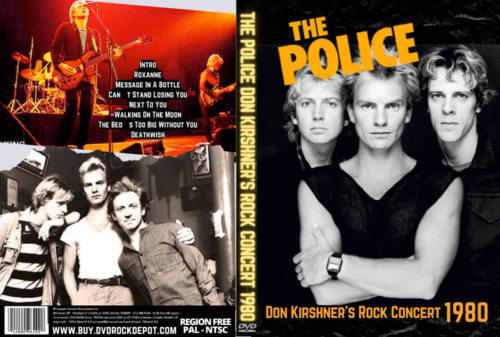 THE POLICE Don Kirshner's Rock Concert 02/06/1980 DVD