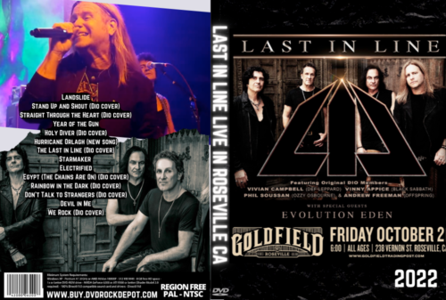 LAST IN LINE Live in Roseville CA. 2022 DVD