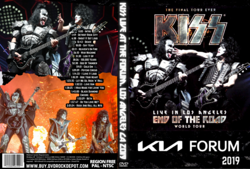 KISS Live At The Forum, Los Angeles CA 16 / 02 / 2019 DVD