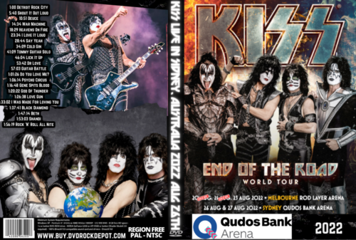 KISS Live in Sidney, Australia 08/26/ 2022  DVD