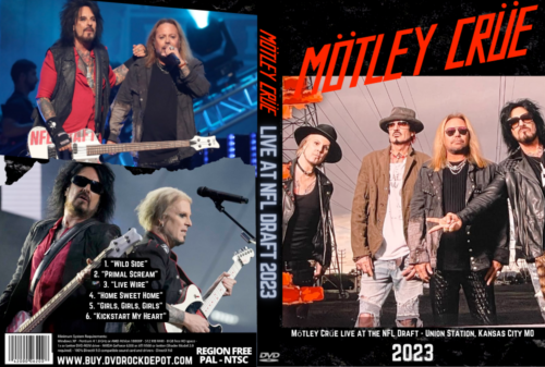 MOTLEY CRUE Live at NFL Draft 2023 Kansas 2023 DVD