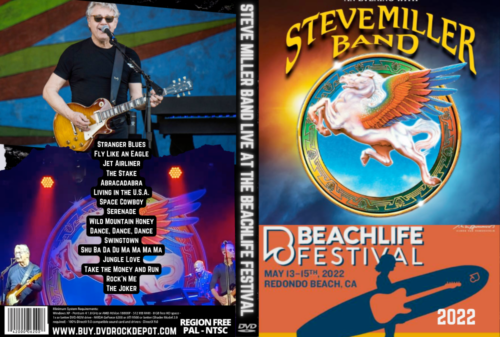 STEVE MILLER BAND Live At The Beachlife Festival, Redondo Beach CA 2022 DVD