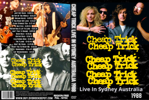 CHEAP TRICK Live In Sydney Australia 1988 DVD