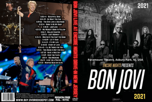 BON JOVI Live at Encore Nights Drive-In New Jersey 2021 DVD