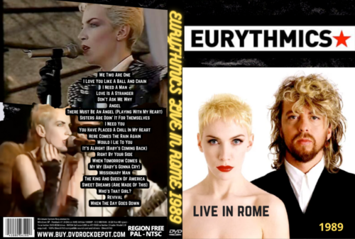 EURYTHMICS Live In Rome 1989 DVD