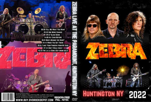 ZEBRA Live at The Paramount, Huntington NY 23 November 2022 DVD