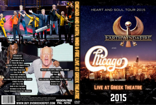 CHICAGO AND EARTH, WIND & FIRE Live at Greek Theatre 2015 DVD