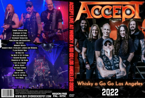 ACCEPT Live at Whisky a Go Go Los Angeles 2022 DVD