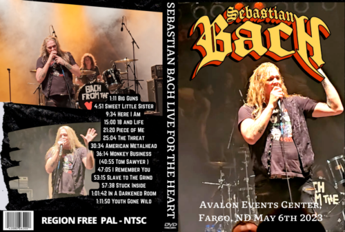 SEBASTIAN BACH Live From North Dakota, May 6th 2023 DVD