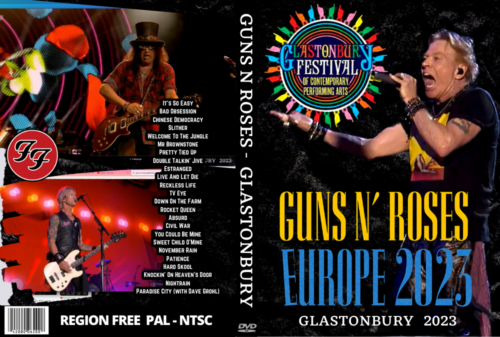 GUNS N ROSES Live at Glastonbury Festival 2023 DVD