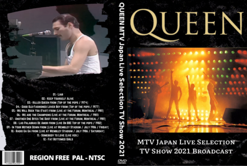 QUEEN MTV Japan Live Selection TV Show 2021 DVD