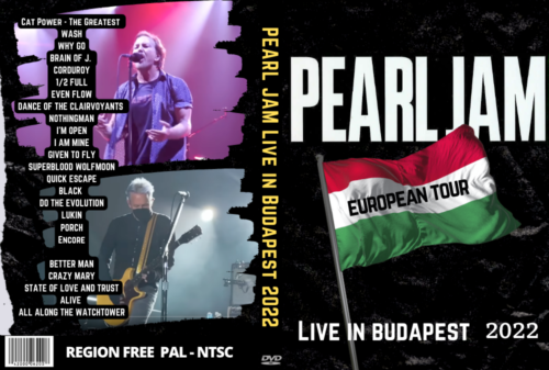 PEARL JAM Live in Budapest 2022 DVD