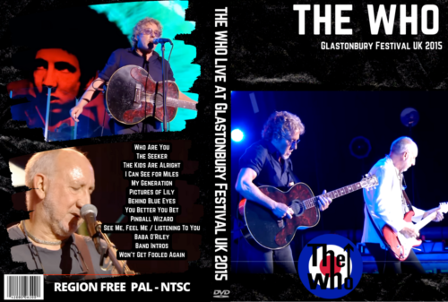 THE WHO Live at the Glastonbury Festival UK 2015 DVD