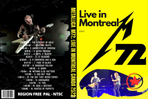 METALLICA - Live in Montreal Canada August 2023 DVD