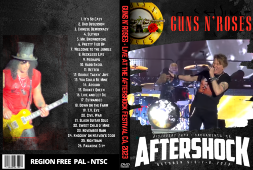 GUNS N' ROSES - Live at the Aftershock Festival CA, 2023 DVD