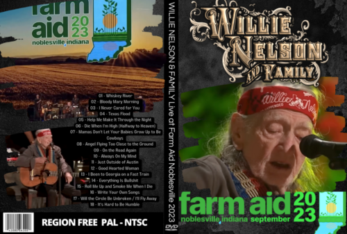 WILLIE NELSON & FAMILY Live at Farm Aid Noblesville, IN 09-23-2023 DVD