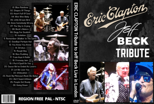 ERIC CLAPTON A Tribute to JEFF BECK Live In London 05-22-2023 (2 DVDs)