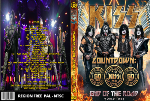 KISS The Final Concert Live At The Madison Square Garden, NY 2023 DVD