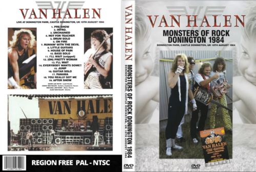VAN HALEN Live At Monsters of Rock Donington, England 1984 DVD
