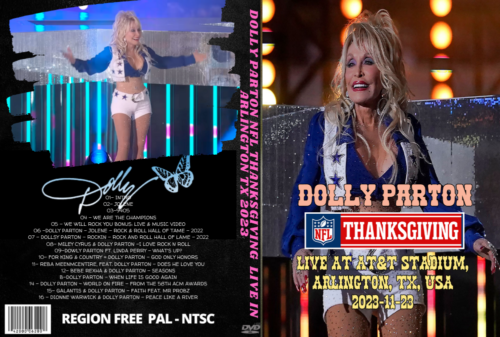 DOLLY PARTON NFL THANKSGIVING LIVE AT AT&T STADIUM, Arlington TX 2023 DVD