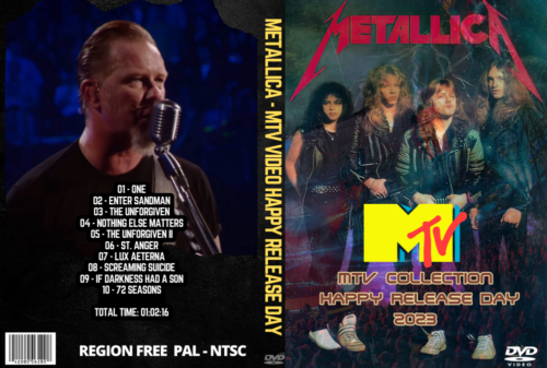 METALLICA - MTV VIDEO HAPPY RELEASE DAY 2023 DVD