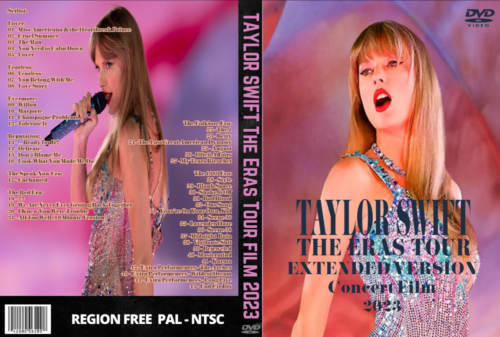 TAYLOR SWIFT The Eras Tour EXTENDED Concert Film 2023 (2 DVDs)