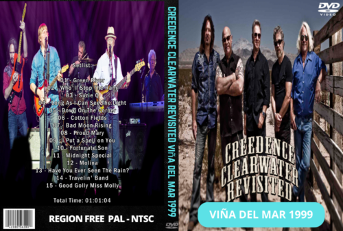 CREEDENCE CLEARWATER REVISITED - VIÑA DEL MAR 1999 DVD