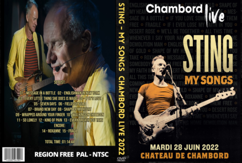STING My Songs Live at Château de Chambord, France 2022 DVD